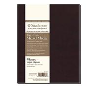 Strathmore 400 Series Softcover Toned Mixed Media Journal, 184lb paper, Warm Tan, 7.75 x 9.75 inches, 24 sheets (481-307)