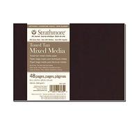 Strathmore 400 Series Softcover Toned Mixed Media Journal, 184lb paper, Warm Tan, 8 x 5.5 inches, 24 sheets (481-305)
