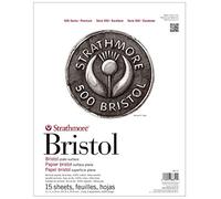 Strathmore : 500 Bristol 2Ply Plate (smooth) 11X14 Inch 15 Sheet Pad by Strathmore