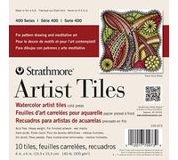 Strathmore Artist – Carreaux aquarelle Multicolore 15.24 x 15.24 x 0.63 cm – 10/Pkg