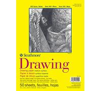 Strathmore Bloc à dessin 340-109 série 300, surface moyenne, reliure collée, 50 feuilles de 22,9 x 30,5 cm