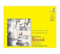 Strathmore Bristol Bloc de Papier Lisse 48,3 x 61 cm, 20 Feuilles, Reliure Ruban, 48,3 x 61 cm