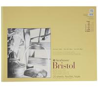 Strathmore Bristol Bloc de Papier Lisse 48,3 x 61 cm, 20 Feuilles, Reliure Ruban, 48,3 x 61 cm