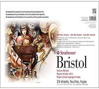 Strathmore Bristol séquentiel série 500, surface vélin 2 plis, blanc, 28 x 43 cm