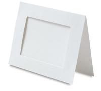 Strathmore Cards & Envelopes Lot de 10 cartes et enveloppes Noir avec fenêtre découpée 12,7 x 17,8 cm