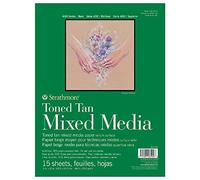 Strathmore Carta Media Tonica Mista, Marrone Chiaro, 22.60 x 30.22 x 1.27 cm