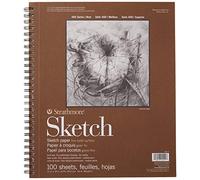 Strathmore Pro-Art Bloc de Papier à Croquis à Spirales, 100 Feuilles, Blanc, 28 x 35,6 cm