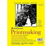 Strathmore Artist - Bloc de papier pour impression Pro‑Art - 20,3 x 27,9 cm, 40 feuilles, blanc