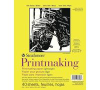 Strathmore Pro-Art Bloc de Papier pour Impression 20,3 x 27,9 cm, 40 Feuilles, Blanc, 20,3 x 25,4 cm