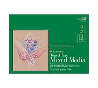 Strathmore Série 400 Bloc de médias mélangés, 45,7 x 61 cm, reliure à colle, 15 feuilles par bloc