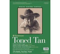 Bloc De Papier Teinté Brun Toned Tan 27,9 X 35,6 Cm