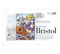 Strathmore Str-25-611 24 Feuille Lisse Line Bristol Pad, 11 en 43,2 cm