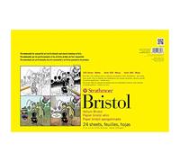 Strathmore STR-342-117 Lot de 24 feuilles de papier Bristol en vélin Blanc 27,9 x 43,2 cm