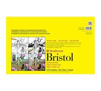 Strathmore STR-342-17 Lot de 24 feuilles de papier Bristol lisse, 27,9 x 43,2 cm, blanc