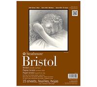 Strathmore Artist Bloc Bristol STR-475-14 – 15 feuilles 35,6 x 43,2 cm Blanc
