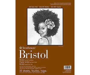 Strathmore Str-475-2 Plaque de Bristol de 15 Feuilles Pad, 11 en 35,6 cm
