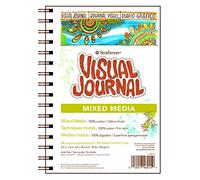 Strathmore Journal visuel Pro-Art vélin pour techniques mixtes 14 x 20,3 cm papier blanc 34 feuilles