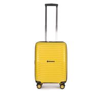 Stratic Bright+ 4 roulettes Trolley de cabine S 55 cm avec soufflet d'extension jaune