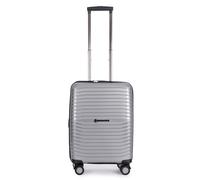Stratic Bright+ 4 roulettes Trolley de cabine S 56 cm avec soufflet d'extension couleur argent