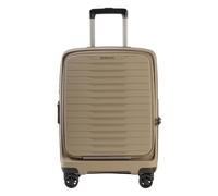 Stratic Novium 4 roulettes Trolley de cabine S 55 cm Compartiment pour ordinateur portable avec soufflet d'extension beige