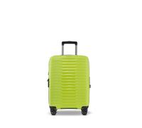 Stratic NOVIUM Valise rigide à 4 roues, serrure à combinaison TSA, extensible, en polypropylène, doublure intérieure en PET recy vec ou sans poche avant (vert citron, S sans poche avant)