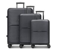 Stratic Shine Set de valises à Coque Dure - 3 pièces Grandes | Equipées de, poignée blocable, 4 roulettes pivotantes à 360°, Soufflet d'extension et Serrure TSA | Volumes : 35 L / 81 L / 103 L