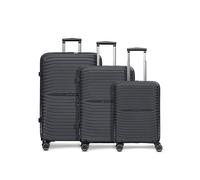 Stratic Shine Set de valises à Coque Dure - 3 pièces Grandes | Equipées de, poignée blocable, 4 roulettes pivotantes à 360°, Soufflet d'extension et Serrure TSA | Volumes : 35 L / 81 L / 103 L