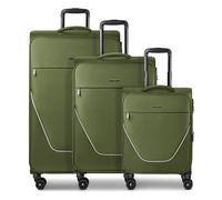 Stratic taska 4 roues Set de valises 3 pièces avec soufflet d'extension olive