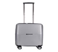 Stratic Bright+ 4 roulettes Trolley de cabine S 56 cm avec soufflet d'extension silver (TAS035306)
