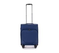 Stratic Valise Mixte à Coque Souple - Valise à roulettes - Bagage à Main - Serrure TSA - 4 roulettes, Bleu, s, S