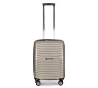 Stratic Bright+ 4 roulettes Trolley de cabine S 55 cm avec soufflet d'extension beige