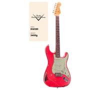 Stratocaster Michael Landau '63 FIESTA RED over 3-Color Sunburst Signature Artist 2025