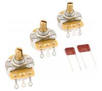 Stratocaster Split Shaft Potentiometer and Capacitor Kit 3-Pack