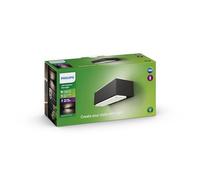 Stratosphere wall lantern anthracite - metal casing across (double pack)