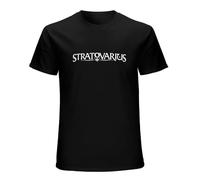 Stratovarius New Logo S-XXL Power Metal Avantasia Kamelot Funny Casual Shirts Top Short Sleeve T-Shirt Black M