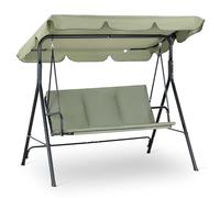 Strattore Balancelle Hollywood Balancelle de Jardin Balançoire Balcon Meuble de Jardin Hamac pour extérieur avec Coussin Soleil Terrasse Toit - Vert