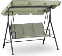 Strattore Hollywoodschaukel Gartenschaukel / Gartenliege 175 x 110 x 153 cm - Grün