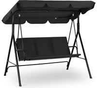 Strattore Hollywoodschaukel Gartenschaukel / Gartenliege 175 x 110 x 153 cm - Schwarz