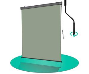 Strattore Store Vertical Extensible 180x250 cm Balcon Store Roulant Extérieur - Blocage des UV avec Manivelle et Cassette du Vent pour Balcon Terrasse Patio Jardin d'Auvent Protection - Vert Matcha