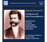 Strauss, J. -Jr- - Johann Strauss Fils Paraphrases and Piano Transcriptions (Volume 1) [Import]