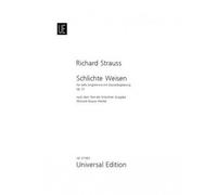 Strauss Richard - Schlichte Weisen Op.21 - Voix Basse & Piano