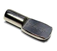 Strauss - Taquet d'étagère acier nickelé - Tige Ø 4 mm - Par 12