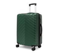 STRAVIA Vic - Grande Valise 75 cm - ABS légère et résistante - Bagage Rigide - Serrure à Code sécurisée - 4 Roues Double Ultra fluides - Vert - 76 x 50 x 28 cm
