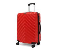 STRAVIA Vic - Grande Valise 75 cm - ABS légère et résistante - Bagage Rigide - Serrure à Code sécurisée - 4 Roues Double Ultra fluides - Rouge - 76 x 50 x 28 cm