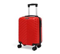 STRAVIA Vic - Valise Cabine 55 cm - Bagage à Main Avion - ABS légère et résistante - Serrure à Code sécurisée - 4 Roues Double Ultra fluides - Rouge - 55 x 36 x 24 cm