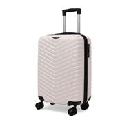 STRAVIA Vic - Valise Cabine Small 45 cm - Bagage à Main Avion - ABS légère et résistante - Serrure à Code sécurisée - 4 Roues Double Ultra fluides - Blanc - 46 x 32 x 20 cm