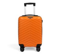 STRAVIA Vic - Valise Cabine Small 45 cm - Bagage à Main Avion - ABS légère et résistante - Serrure à Code sécurisée - 4 Roues Double Ultra fluides - Orange - 46 x 32 x 20 cm