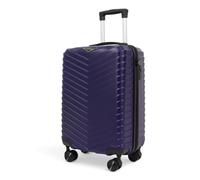 STRAVIA Vic - Valise Cabine Small 45 cm - Bagage à Main Avion - ABS légère et résistante - Serrure à Code sécurisée - 4 Roues Double Ultra fluides - Bleu Foncé - 46 x 32 x 20 cm