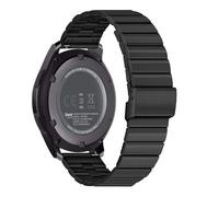 Stravo Bracelet Luxe Acier Inoxydable 22mm Élégant Ajustable pour Galaxy Watch Gear S3 Polar Garmin Huawei Amazfit - Noir