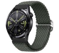 Stravo Bracelet Nylon Élastique 22mm Sport Respirant Ajustable pour Galaxy Watch 46mm/3 45mm Gear S3 Garmin Huawei - Vert